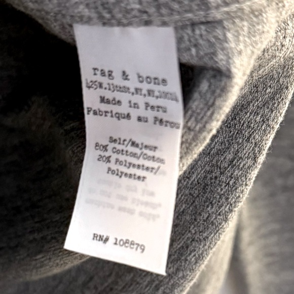 Rag & Bone Men’s long sleeve shirt Gray color SZ large Preowned great condition - Picture 5 of 6